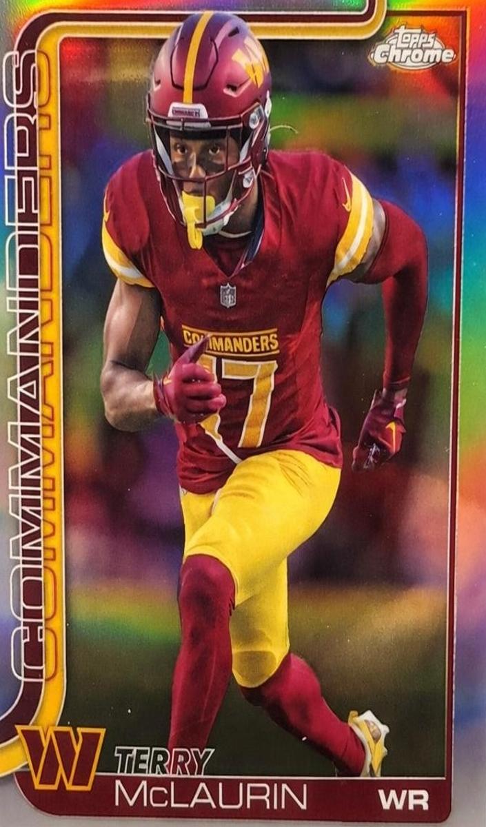 Terry McLaurin 2025 Topps Chrome Football card