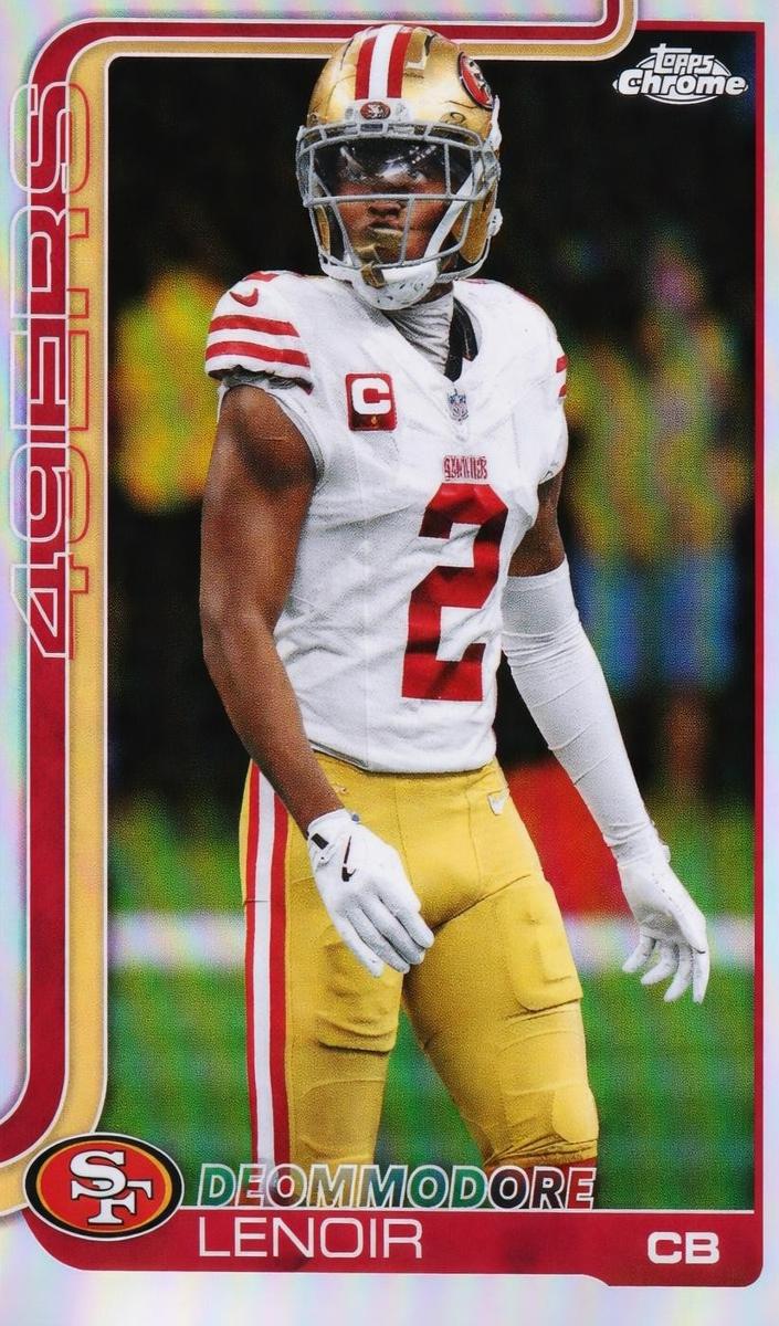 Deommodore Lenoir 2025 Topps Chrome Football card