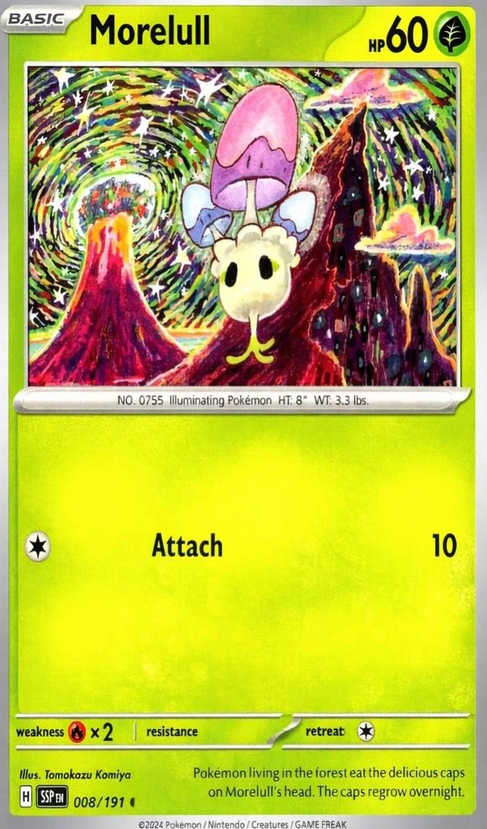Morelull 2024 Pokemon Scarlet & Violet Surging Sparks