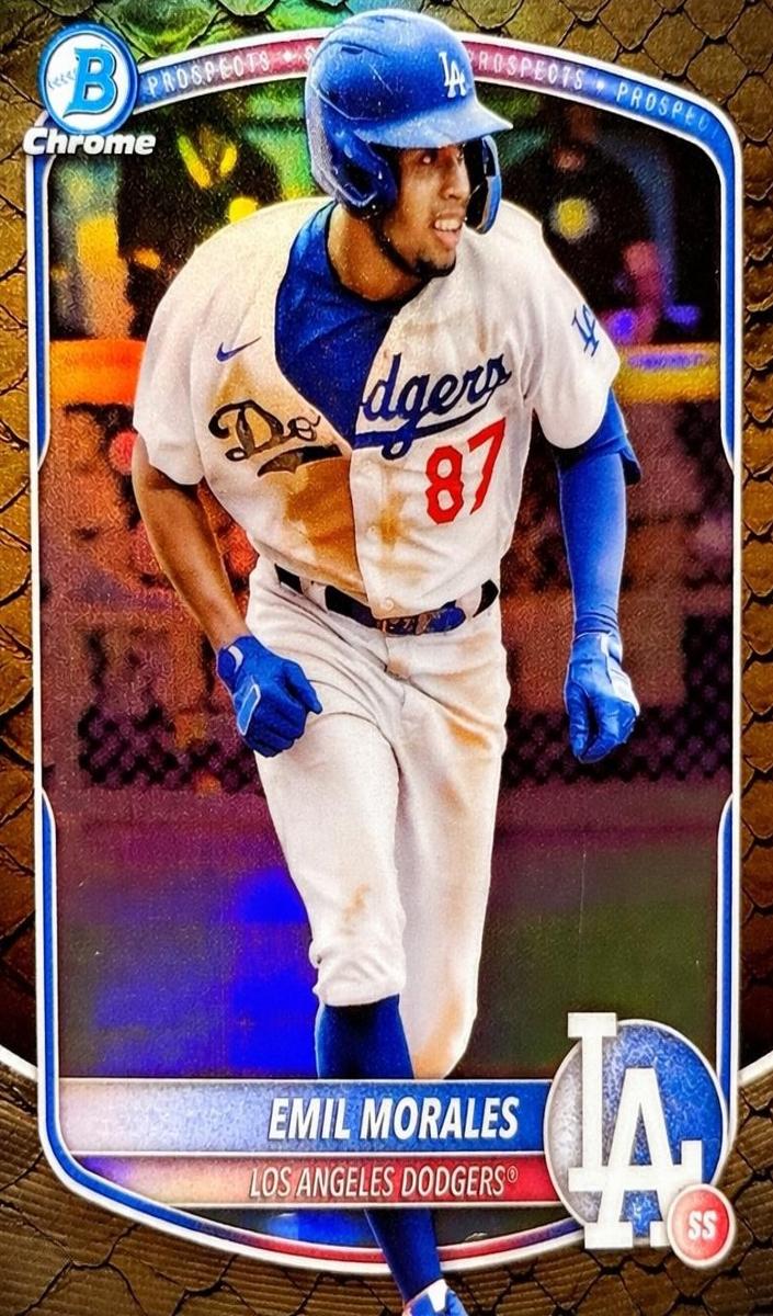 2025 Bowman Chrome Prospects Emil Morales #BCP-127 card