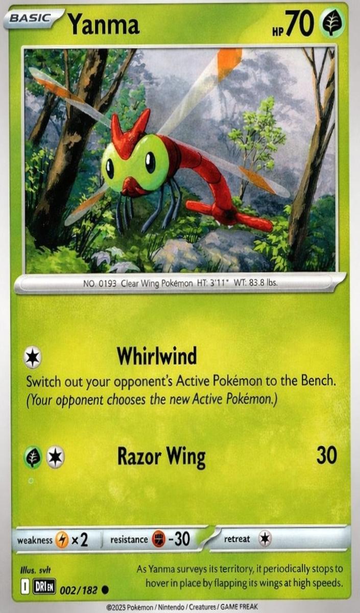 Yanma 2025 Pokemon Scarlet & Violet Destined Rivals