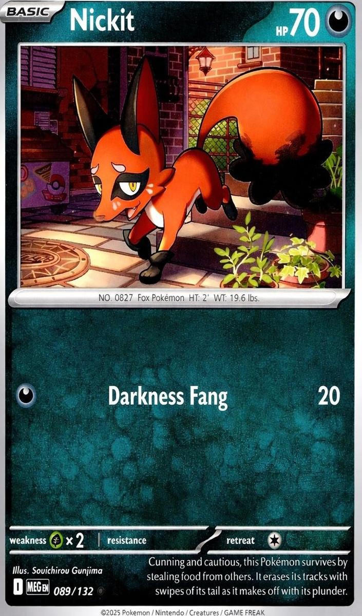 Nickit 2025 Pokemon Mega Evolution
