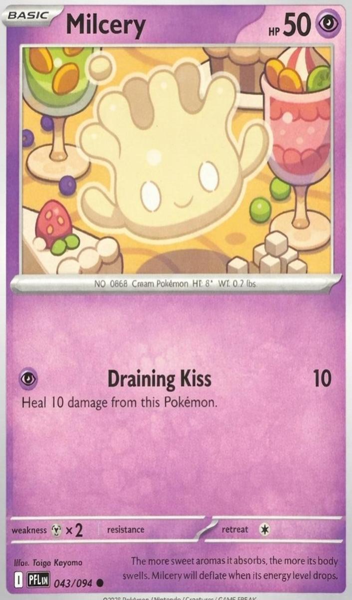 Milcery 2025 Pokemon Mega Evolution Phantasmal Flames
