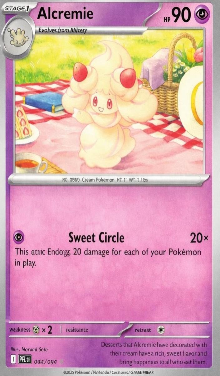 Alcremie 2025 Pokemon Mega Evolution Phantasmal Flames