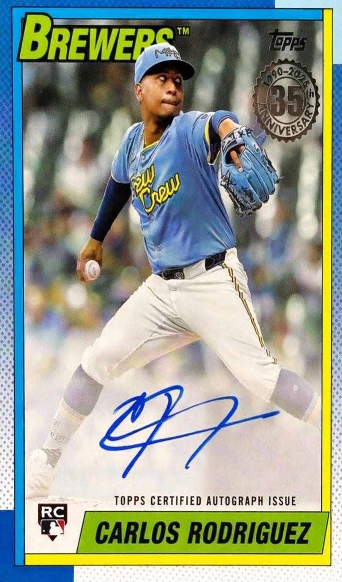 2025 Topps Update Carlos Rodriguez #90A-CROD card