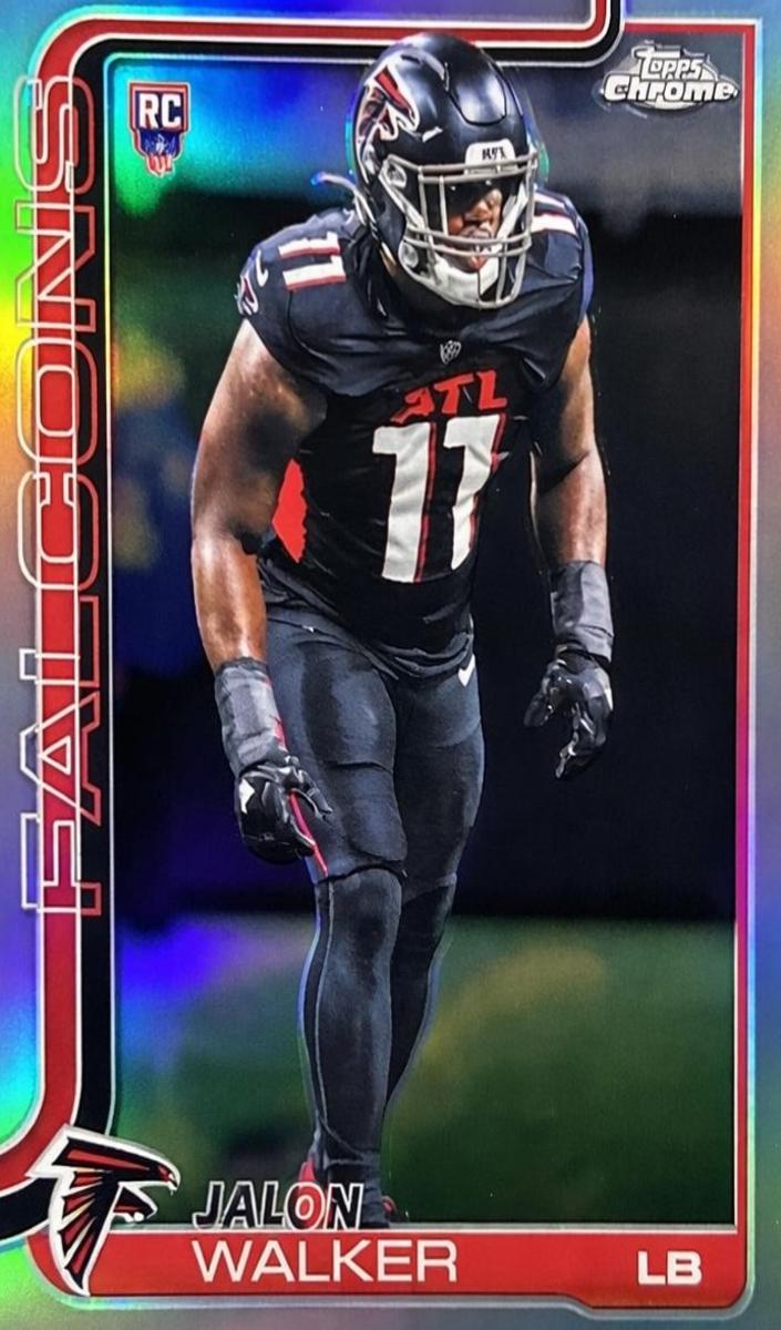 Jalon Walker 2025 Topps Chrome Football card