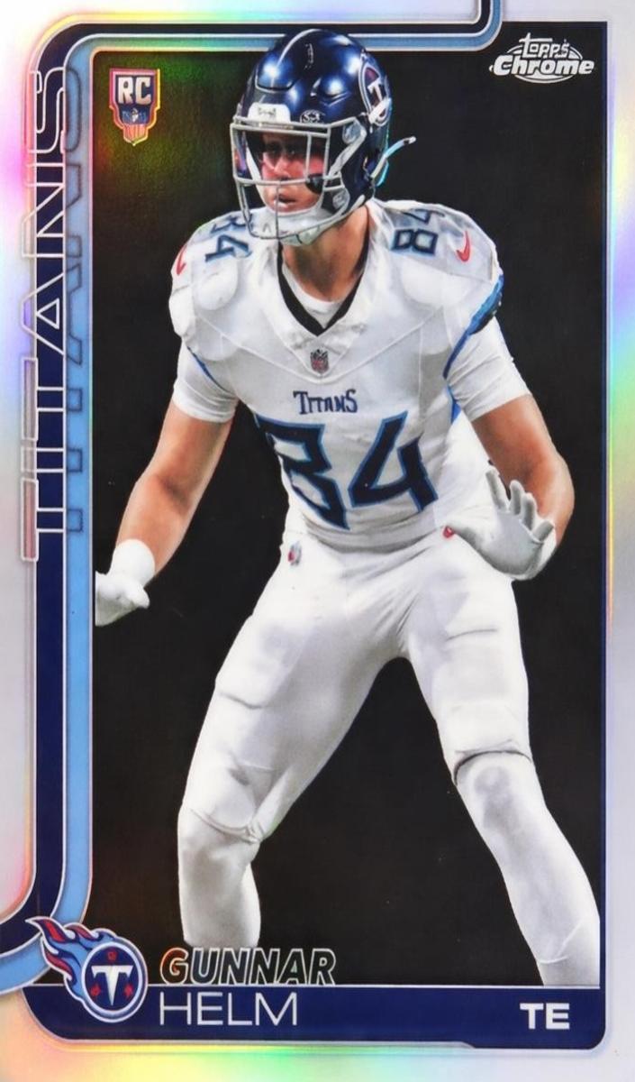 Gunnar Helm 2025 Topps Chrome Football card
