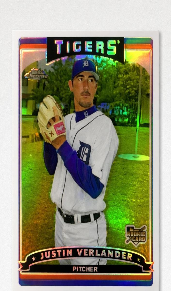 2006 Topps Topps Chrome Black Refractor Justin Verlander front
