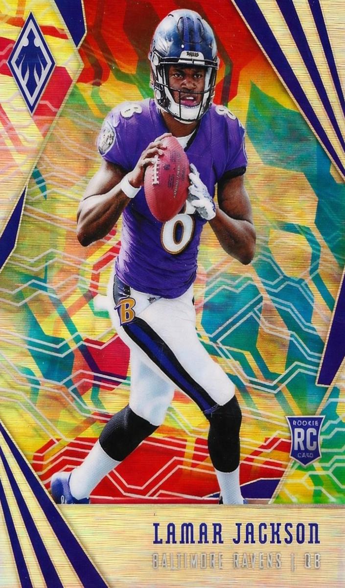 2018 Panini Phoenix Lamar Jackson [Orange] #112 card