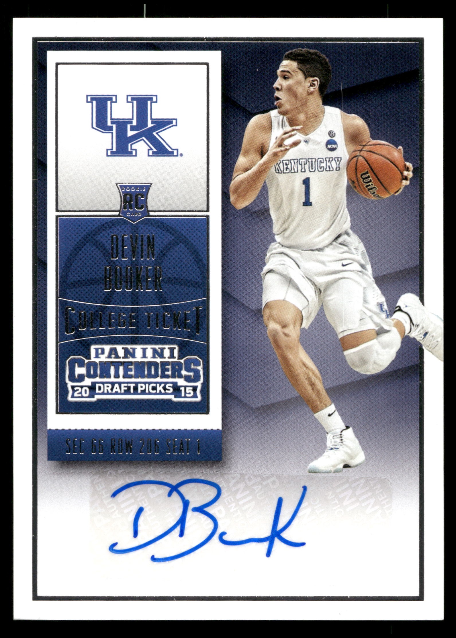 2015 Devin Booker [Autograph Playoff Ticket] #115