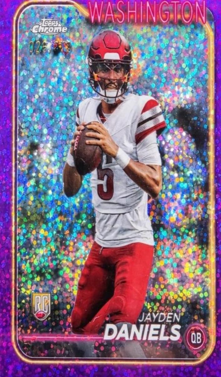 2024 Topps Topps Chrome Refractor #201 Jayden Daniels front