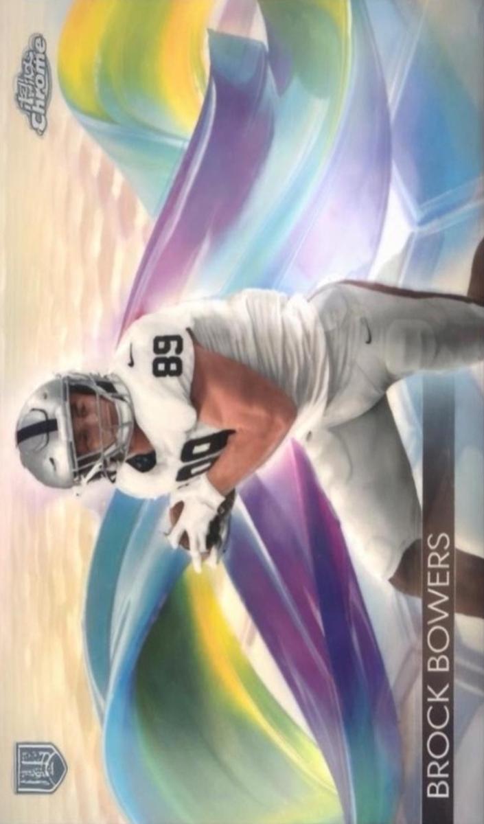 2024 Topps Chrome Helix Brock Bowers #H-13 card