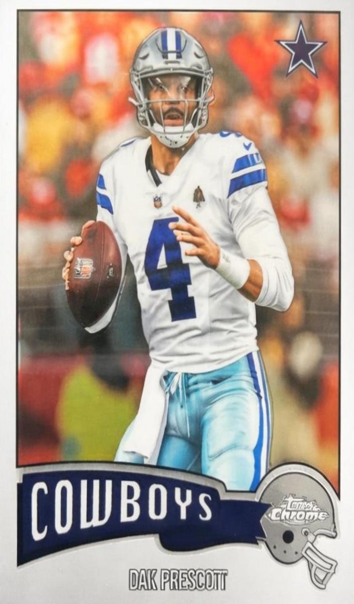 2025 Topps Chrome 1975 Dak Prescott [X-Fractor] #1975-10 card