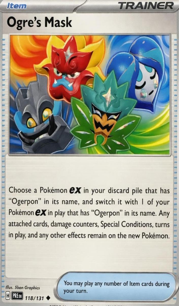 Ogre's Mask 2025 Pokemon Scarlet & Violet Prismatic Evolutions