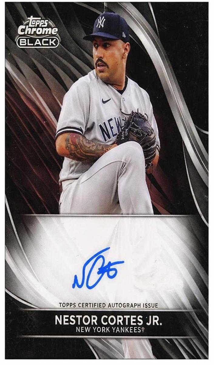 2023 Topps Chrome Black Nestor Cortes #CBA-NC card