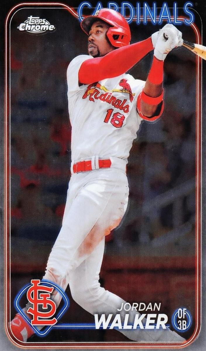 Jordan Walker 2024 Topps Chrome Baseball card