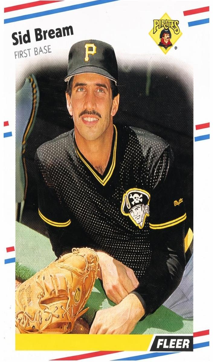 Sid Bream 1988 Fleer Baseball