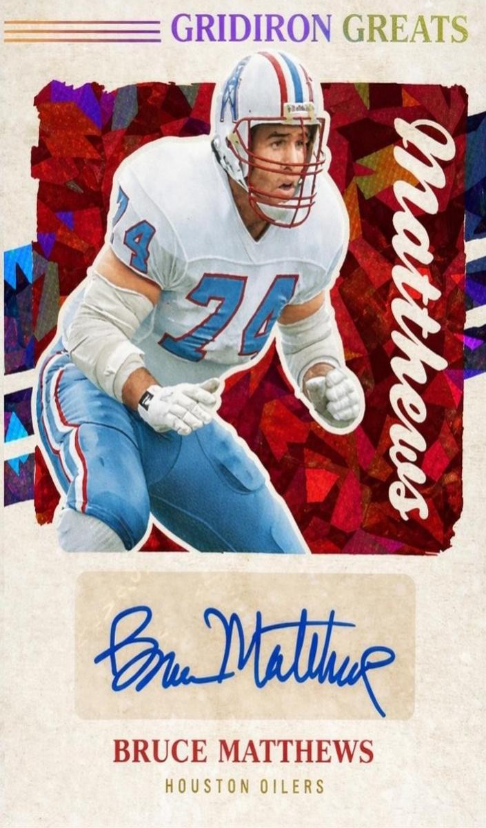 2023 Panini Legacy Bruce Matthews #GG55 card