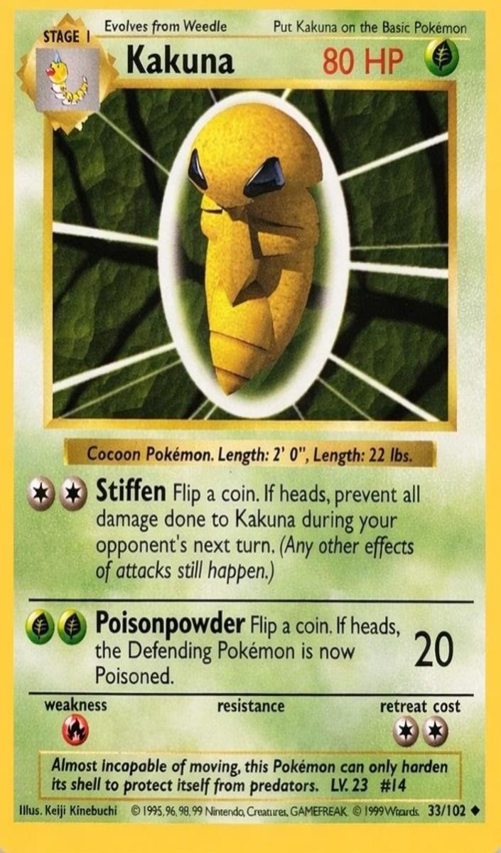 Kakuna 1999 Pokemon Base Set