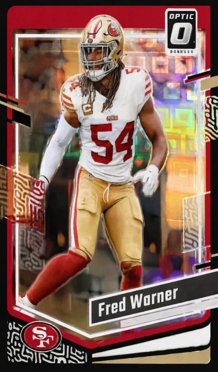 Fred Warner 2023 Donruss Optic Football card