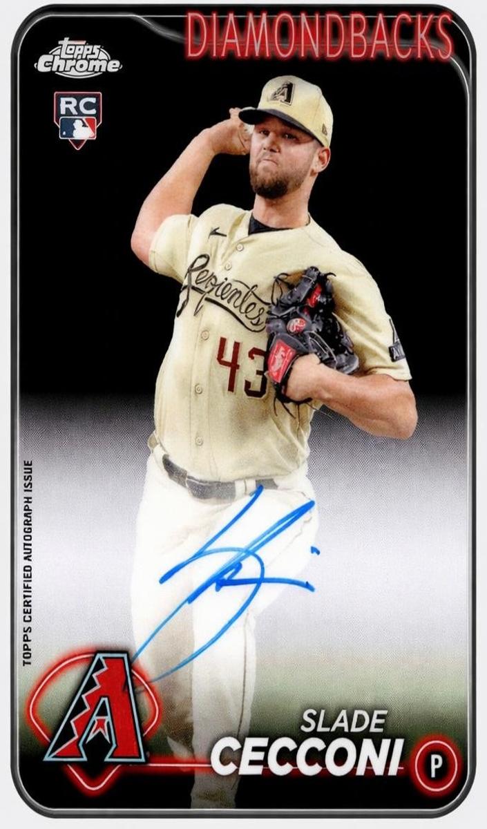 Slade Cecconi 2024 Topps Chrome Rookie Autographs Baseball