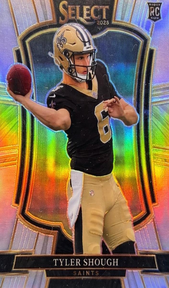 2025 Panini Select Tyler Shough [Green Yellow Prizm Shock] #141 card