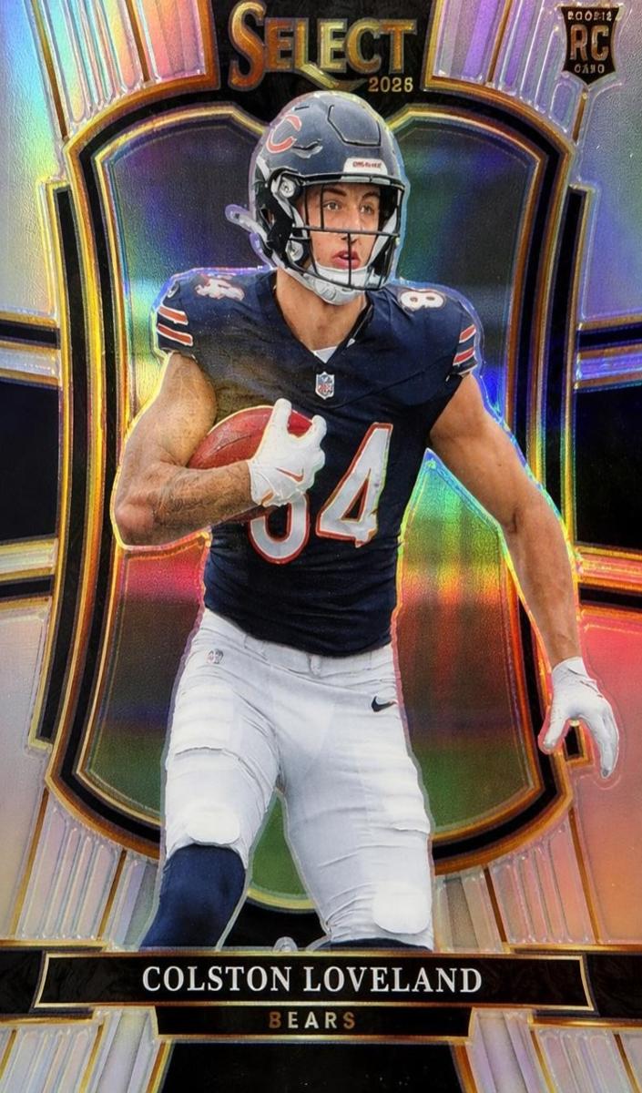 2025 Panini Select Colston Loveland [Zebra Prizm] #172 card