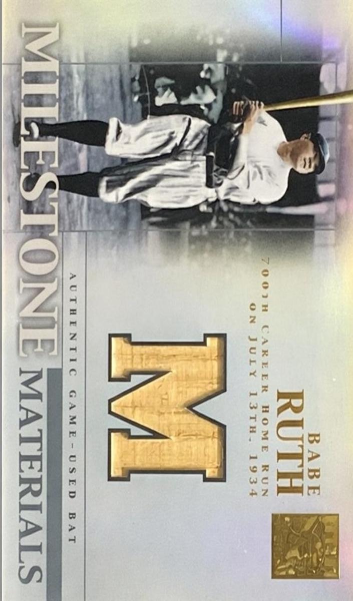 2002 Topps Tribute Babe Ruth #MIM-BR card
