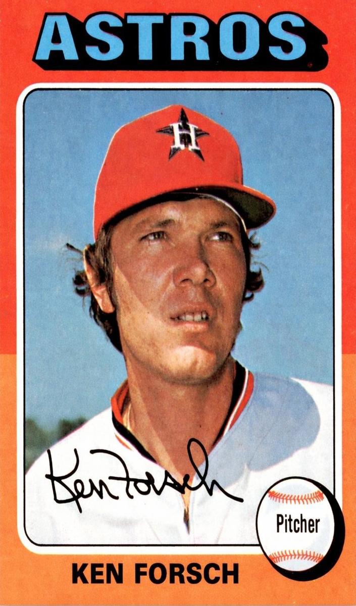 1975 Topps Mini Ken Forsch #357 card