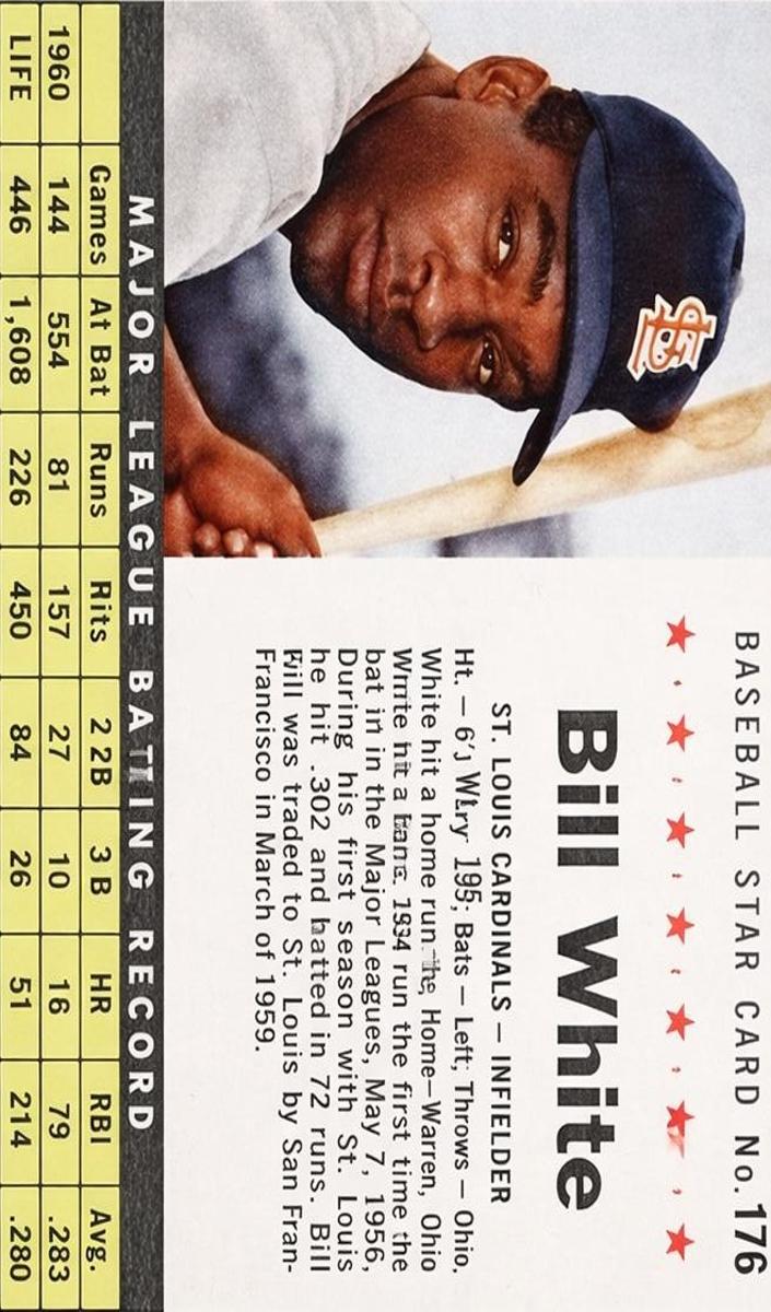 1961 Bill White [Perforated] #176