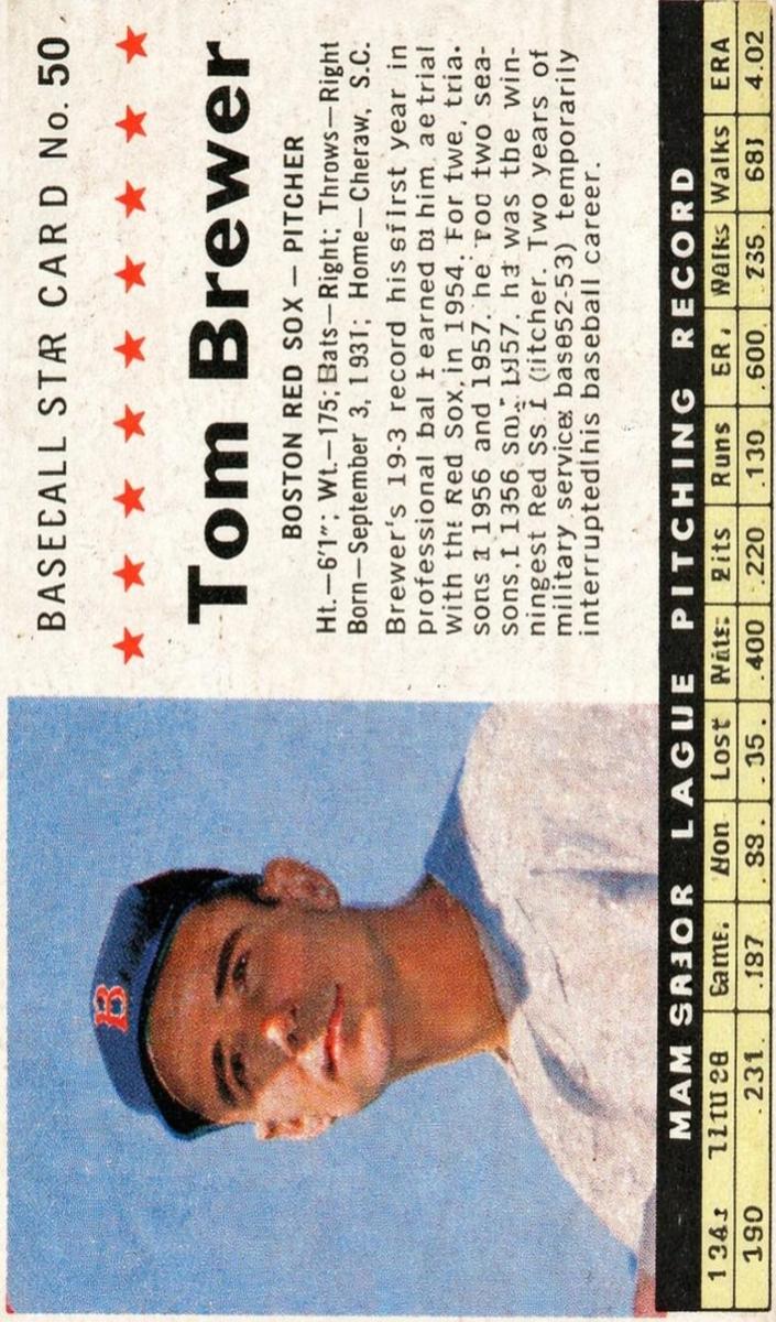 1961 Tom Brewer [Hand Cut] #50