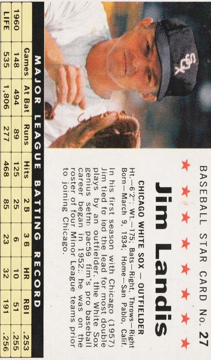 1961 Jim Landis [Hand Cut] #27