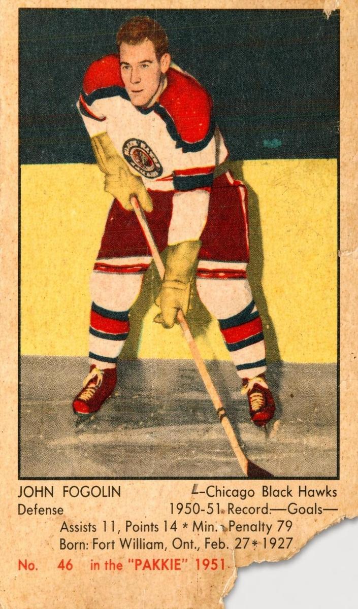 1951 John Lee Fogolin #46