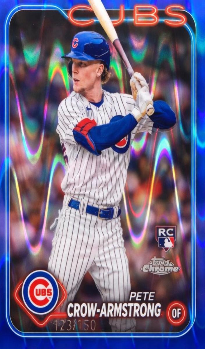2024 Topps Topps Chrome Blue #16 Pete Crow-Armstrong front