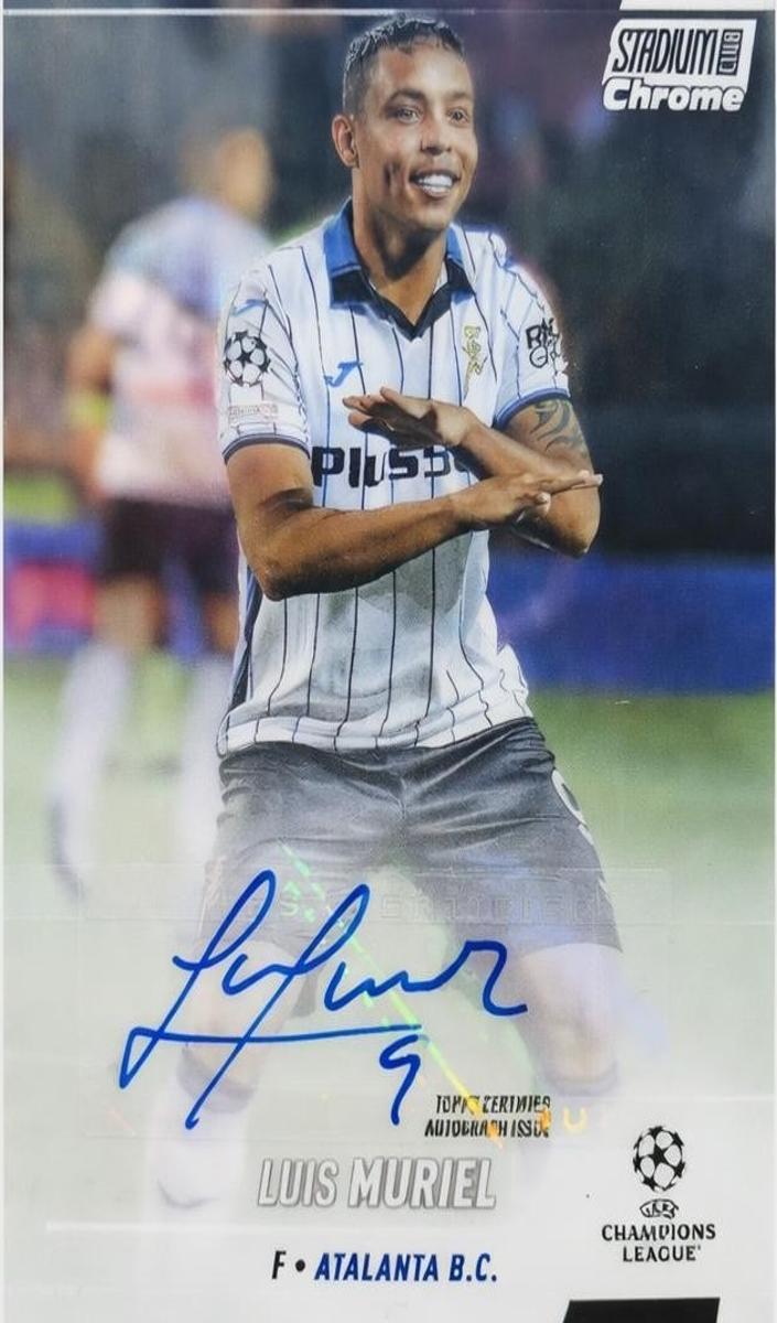 2021 Topps Stadium Club Chrome UEFA Champions League Luis Muriel #CA-LML card