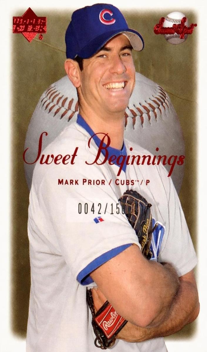 2001 Upper Deck Sweet Spot Mark Prior #139 card