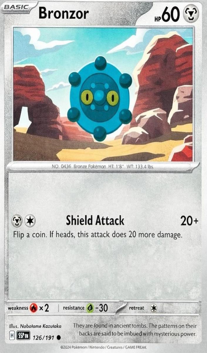 Bronzor 2024 Pokemon Scarlet & Violet Surging Sparks