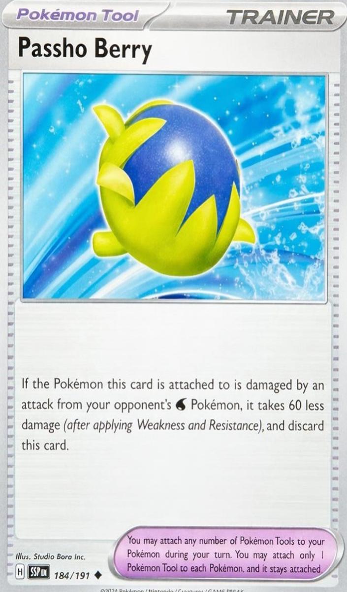 Passho Berry 2024 Pokemon Scarlet & Violet Surging Sparks