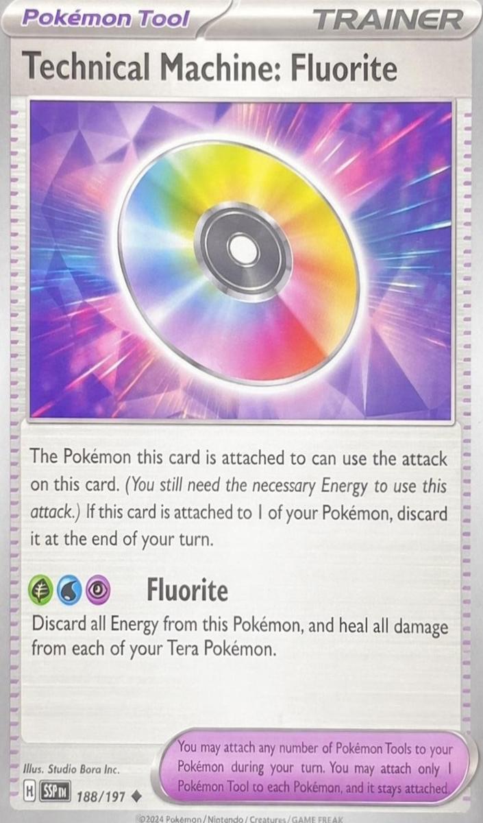Technical Machine: Fluorite 2024 Pokemon Scarlet & Violet Surging Sparks