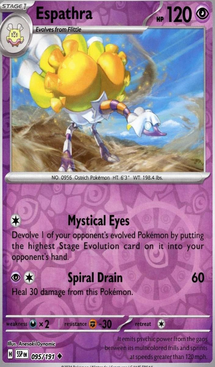 Espathra 2024 Pokemon Scarlet & Violet Surging Sparks
