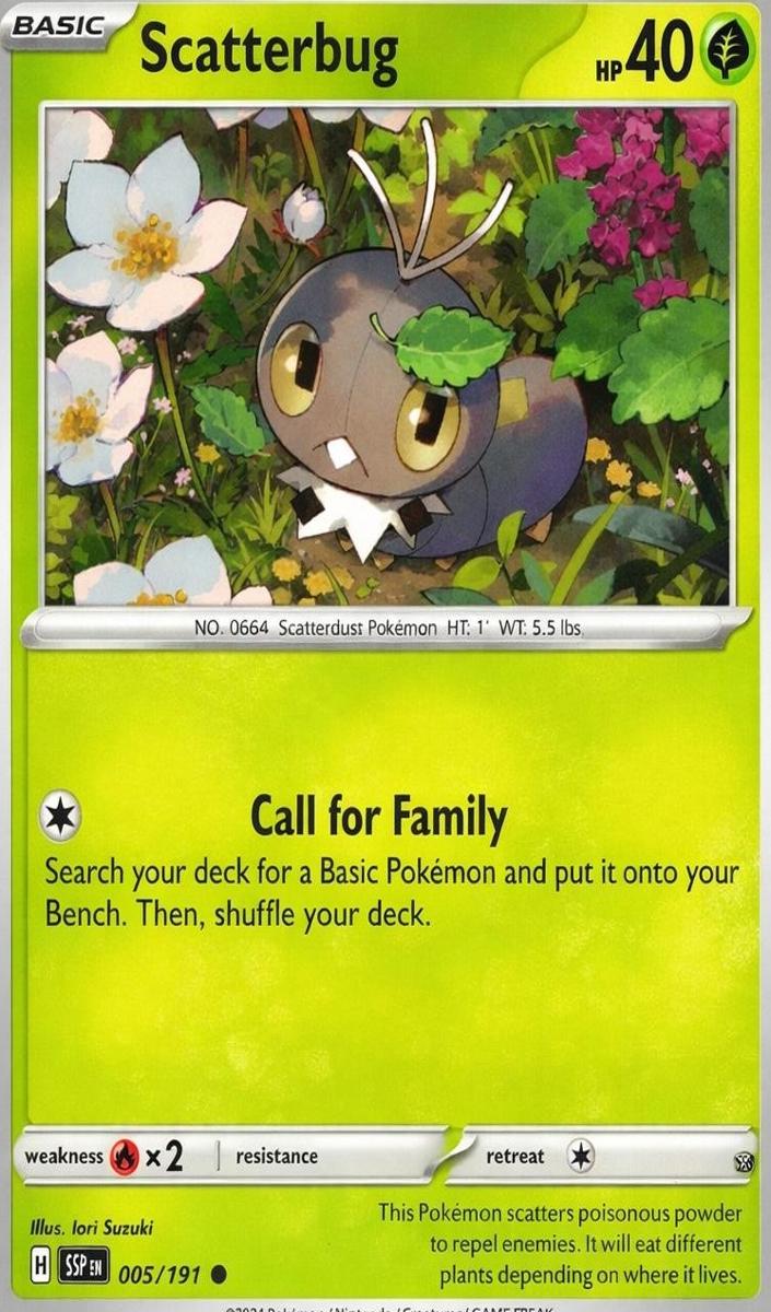 Scatterbug 2024 Pokemon Scarlet & Violet Surging Sparks