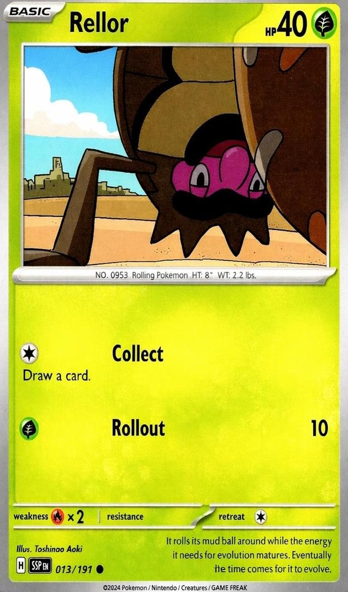 Rellor 2024 Pokemon Scarlet & Violet Surging Sparks
