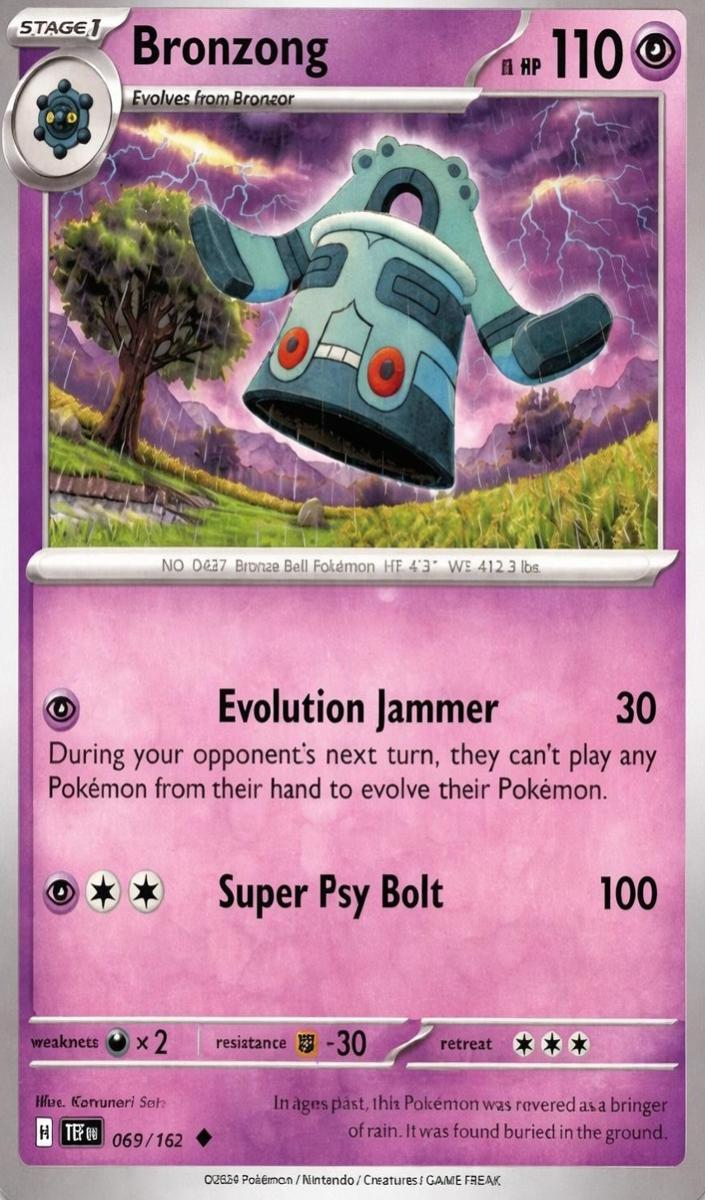 Bronzong 2024 Pokemon Scarlet & Violet Temporal Forces