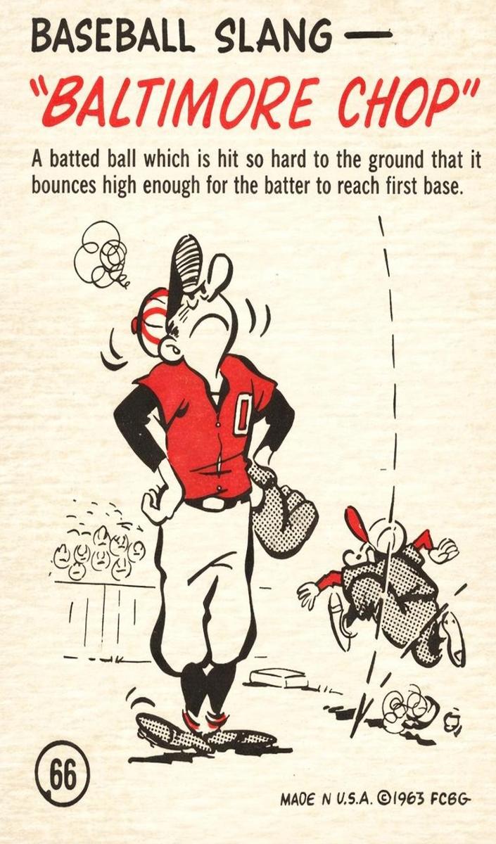 1963 Baseball Slang [Baltimore Chop] #66
