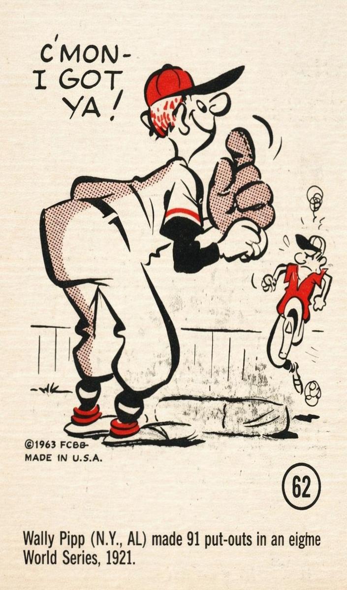 1963 Wally Pipp #62