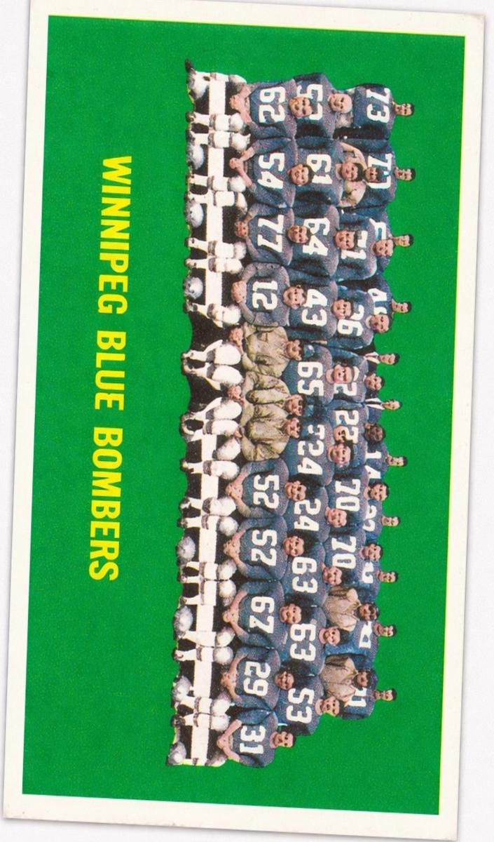 1964 Winnipeg Blue Bombers #87