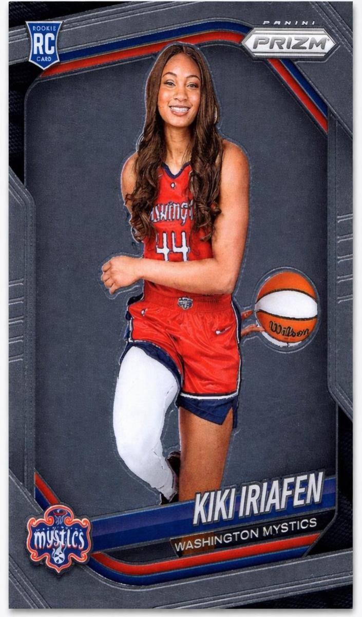 Kiki Iriafen 2025 Prizm WNBA card