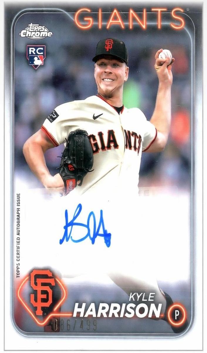 2024 Topps Chrome Update Kyle Harrison #AC-KH card