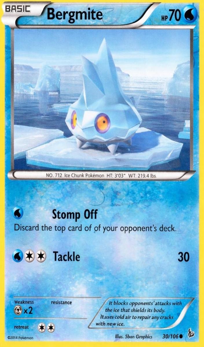 Bergmite 2014 Pokemon XY Flashfire