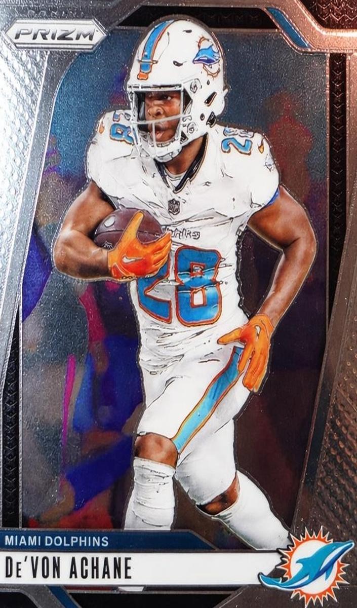 De'Von Achane 2024 Prizm Football card